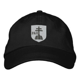 benedictines coat of arms embroidered hat