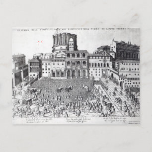 Benediction of The Pope in St.Peter's Square Postcard