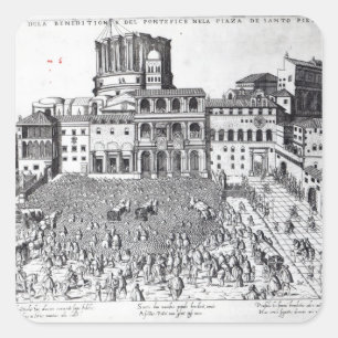 Benediction of The Pope in St.Peter's Square Sticker