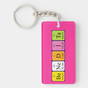 Benedita periodic table name keyring