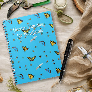 Beneficial Insects Custom Title Blue Notebook