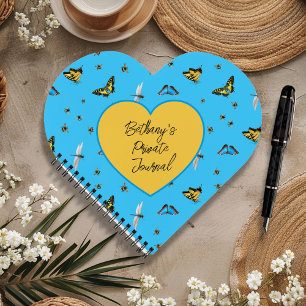 Beneficial Insects Custom Title Heart-shaped Notebook