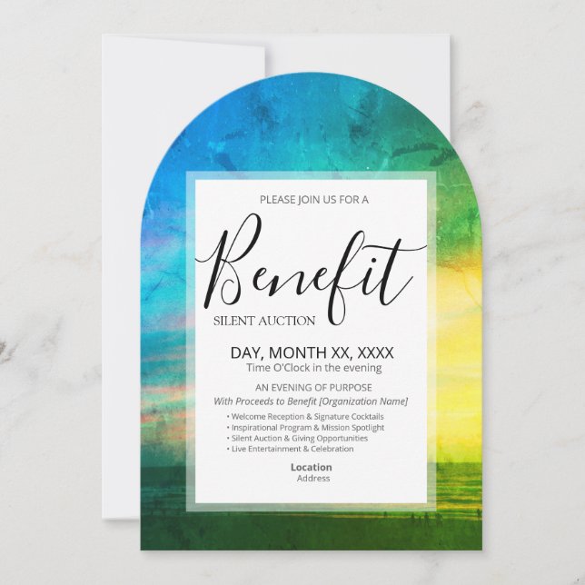 Benefit Invitation Template (Front)
