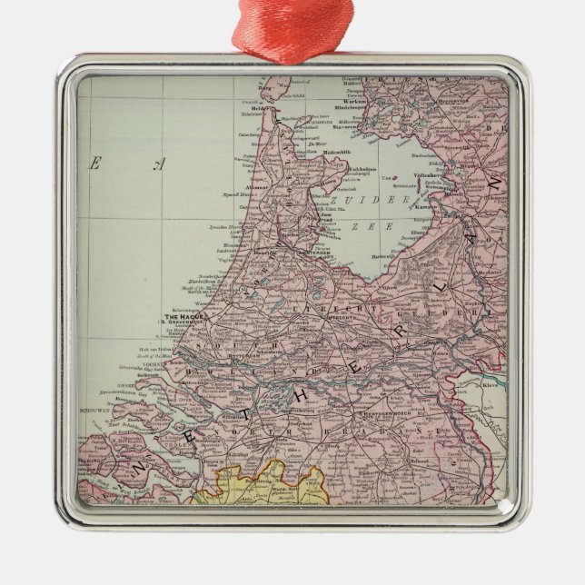 Benelux Countries Metal Tree Decoration (Front)