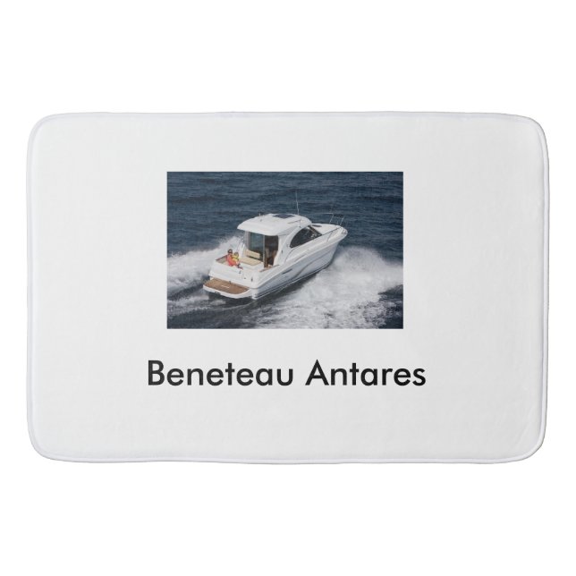 Beneteau Antares Large Bath Math Boats Boating Bath Mat (Front)
