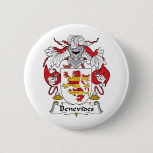 Benevides Family Crest 6 Cm Round Badge