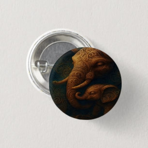 Benevolent Elephants Button