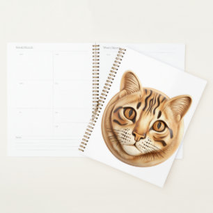 Bengal Cat 3D Inspired Planner