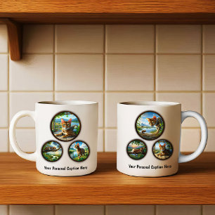Bengal Cat 6-Image Coffee Mug Design