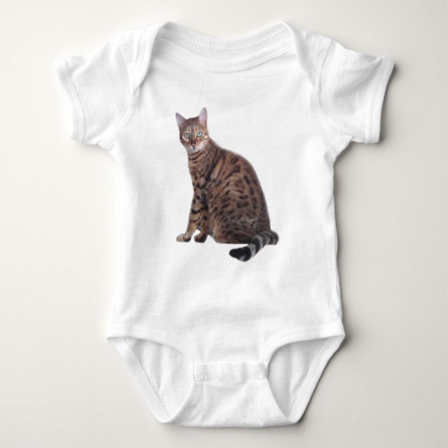 Bengal Cat Apparel Baby Bodysuit (Front)