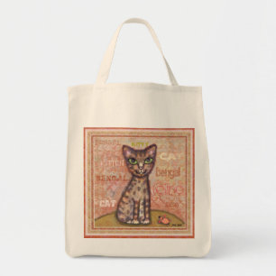 Bengal Cat Art Tote Bag