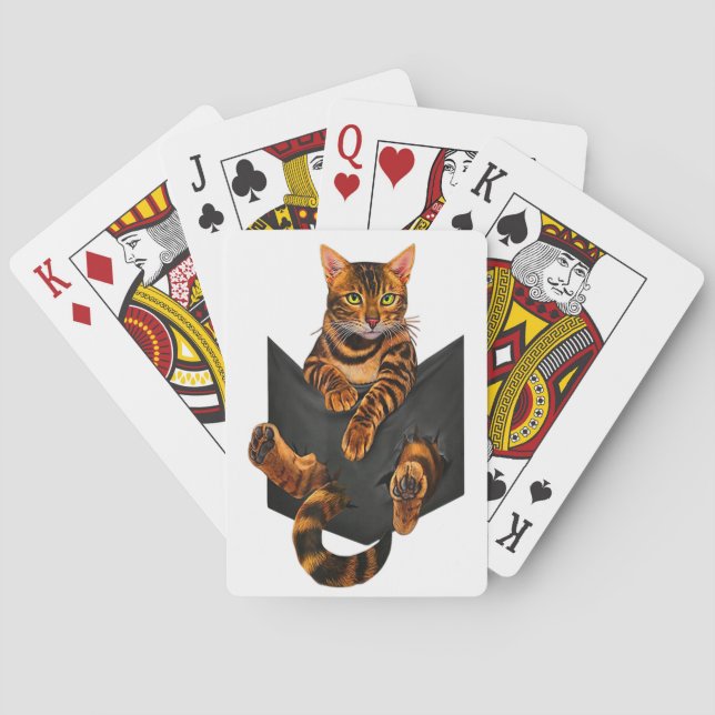 Bengal Cat,Bengal Lover Playing Cards (Back)