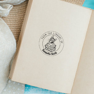 Bengal Cat, Book From the Library Of  Rubber Stamp