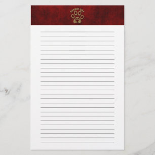 Bengal Cat Breed Lined Stationery