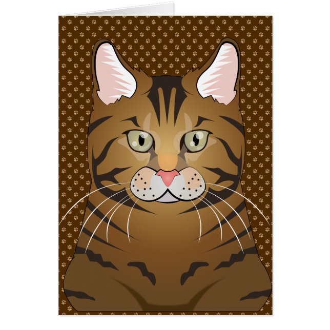 Bengal Cat Cartoon Paws (Front)