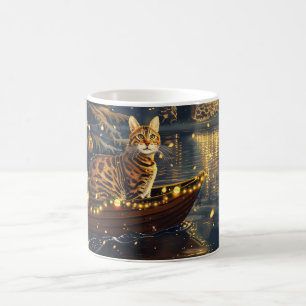 Bengal Cat Christmas Festive Voyage Coffee Mug
