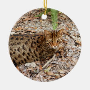 Bengal Cat Christmas Ornament