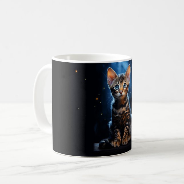Bengal cat coffee mug (Front Left)