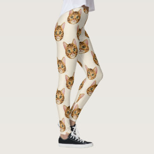 Bengal Cat Cute Exotic Pet Pattern Leggings