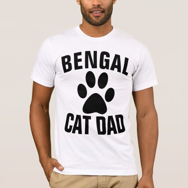 BENGAL CAT DAD T-shirts (Front)