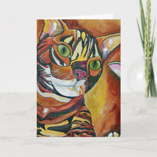 Bengal Cat Greeting Card