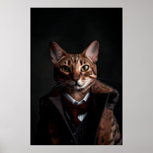 Bengal Cat in a Suit  | My Mobster Cat | Funny
