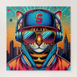 BENGAL CAT IN THE CITY-6 JIGSAW PUZZLE
