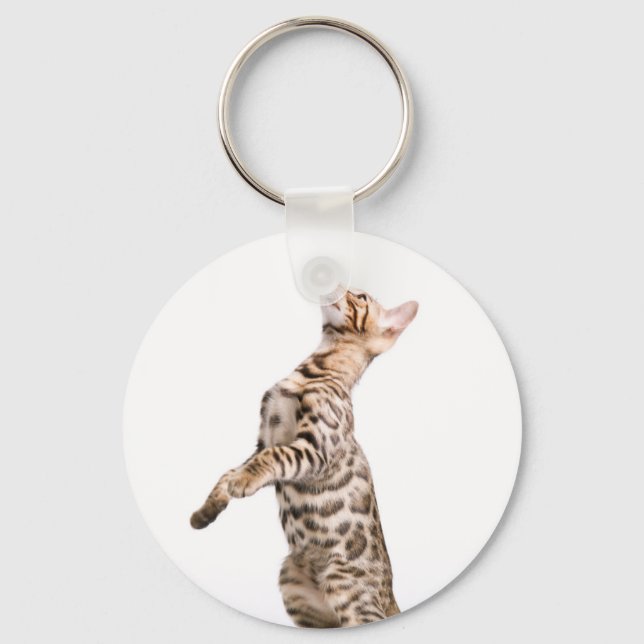 Bengal Cat Key Ring (Front)