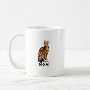 Bengal Cat Mom Shirt   Domestic Rosetted Brown Ben Coffee Mug