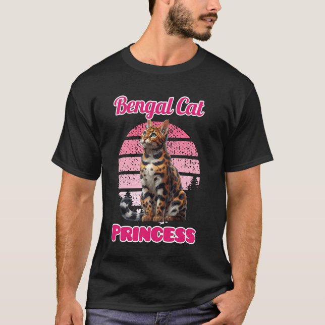 Bengal Cat Mother BENGAL PRINCESS Funny Bengal Cat T-Shirt (Front)