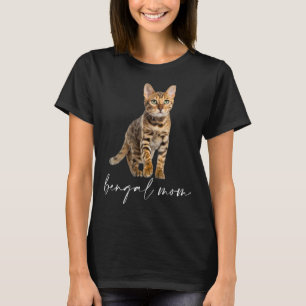 Bengal Cat Mum Cute Cat Mother Kitten Gir T-Shirt