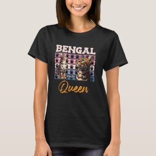 Bengal Cat Owner BENGAL QUEEN Bengal Cat Vintage T-Shirt