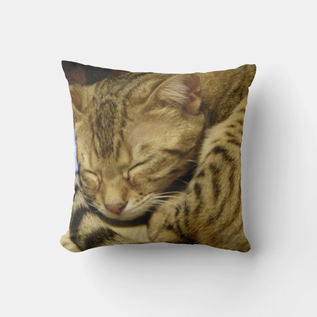Bengal Cat Pillow (Front)