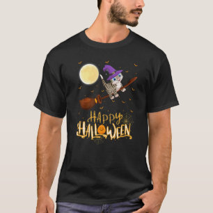 Bengal Cat Ride Witch Shotgun Bengal Cat Halloween T-Shirt