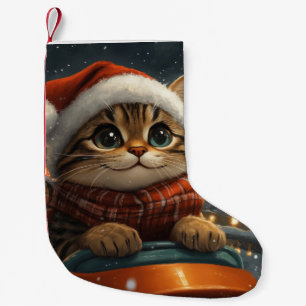 Bengal Cat Roller Coaster Christmas Small Christmas Stocking