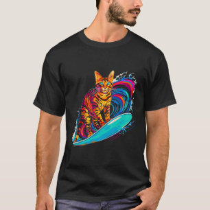 Bengal Cat Surfer T-Shirt