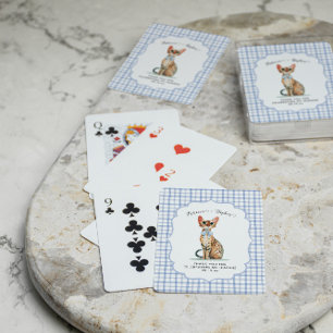 Bengal Cat Wedding Favor Playing Cards