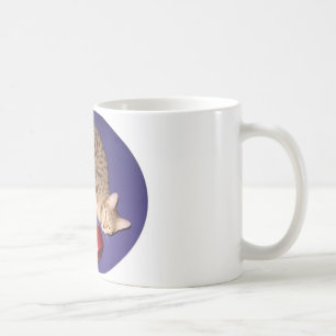 Bengal cat with dumbbell coffee mug