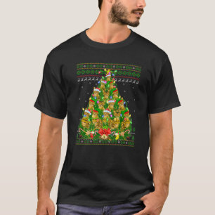 Bengal Cat Xmas Lighting Tree Bengal Cat Ugly Chri T-Shirt