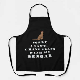 Bengal Cats Cat Cute Funny Apron
