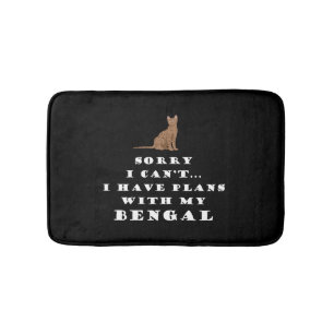 Bengal Cats Cat Cute Funny Bath Mat