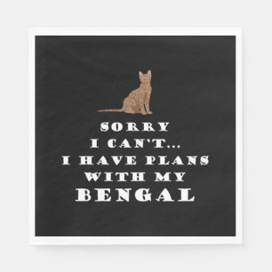 Bengal Cats Cat Cute Funny Napkin
