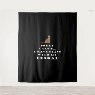 Bengal Cats Cat Cute Funny Tapestry