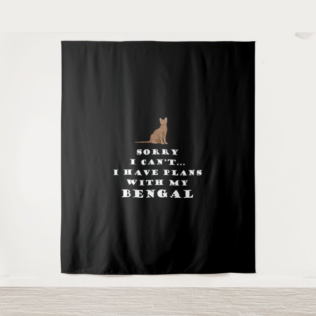 Bengal Cats Cat Cute Funny Tapestry (Front)