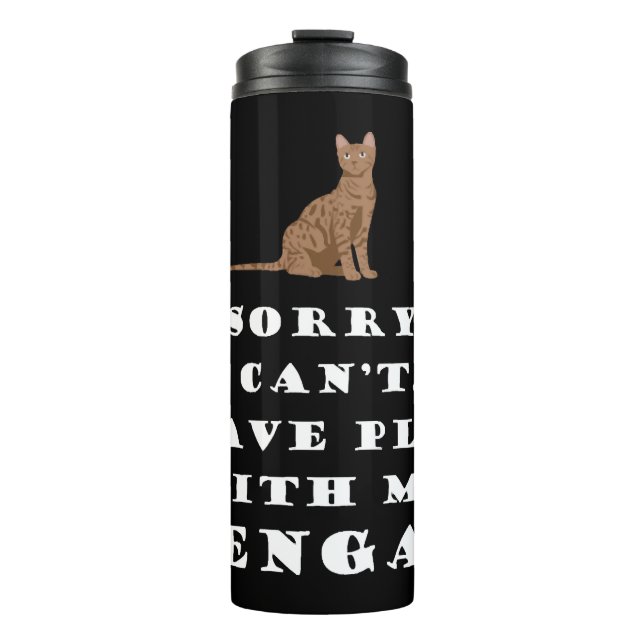 Bengal Cats Cat Cute Funny Thermal Tumbler (Front)