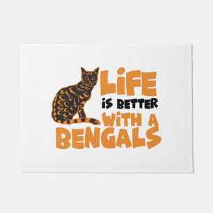 Bengal cats doormat