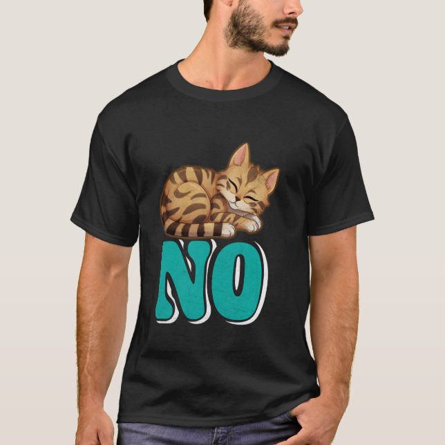 Bengal Cats NO Stubborn Bengal Cat Owners Funny T-Shirt (Front)