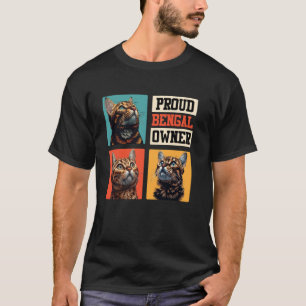 Bengal Cats PROUD BENGAL OWNER Bengal Cats Daddy T-Shirt