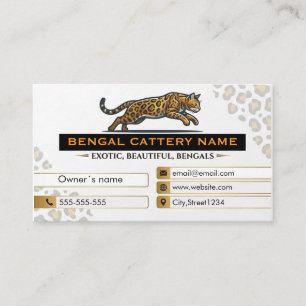 Bengal Cattery Business Card