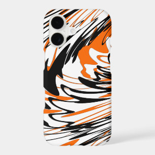 Bengal Colours Squiggly Orange and Black Lines
